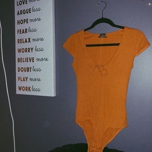Urban Outfitters “Sunbum yellow” Bodysuit